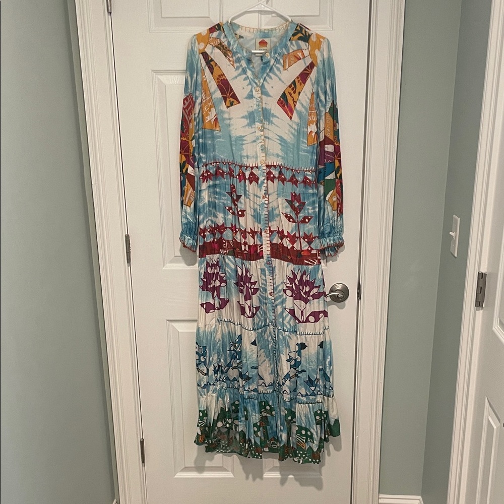 FARM Rio Multicolor Long Sleeve Dress
